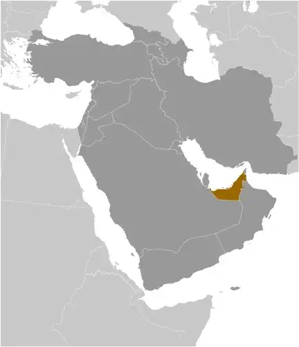 Locator Map of none showing the country on the continent in color
